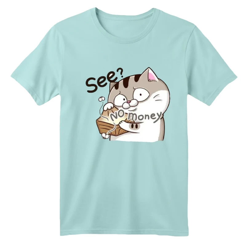 تی شرت آستین کوتاه بچگانه مدل گربه فقیر