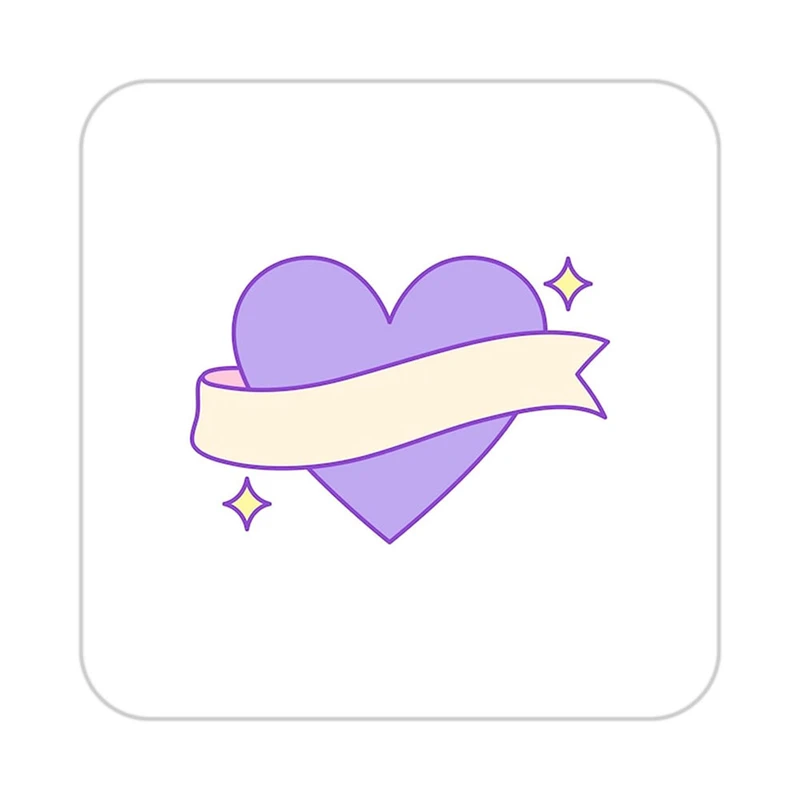 زیر لیوانی کاکتی طرح عاشقانه مدل mp39700