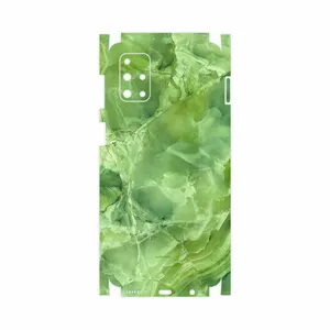 MAHOOT Green-Crystal-Marble-FullSkin Cover Sticker for Samsung Galaxy M31S