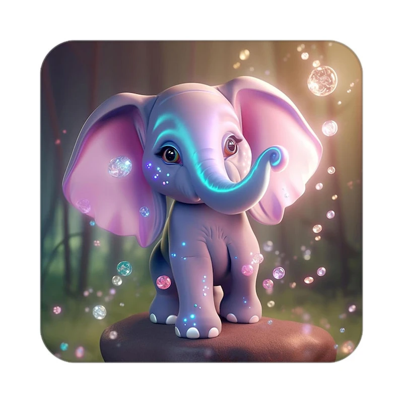 زیر لیوانی کاکتی طرح حیوانات کارتونی مدل mp28661