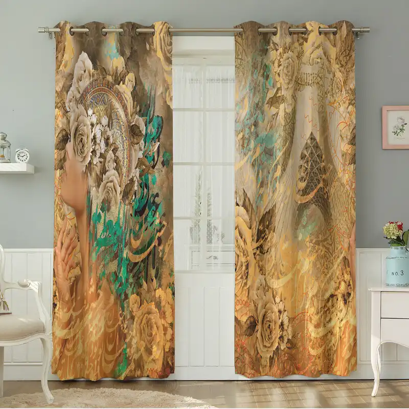 پرده نیروانا طرح مدرن مدل مخمل کد 5170سایز 140×280 سانتی متر