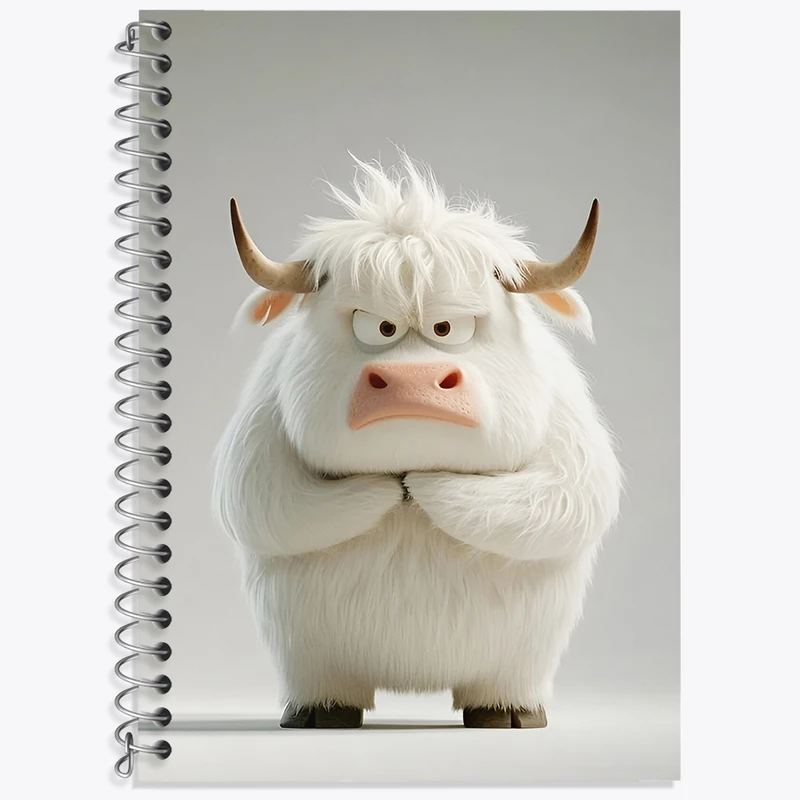 دفتر نت موسیقی 50 برگ خندالو طرح گاو عصبانی کد N5856