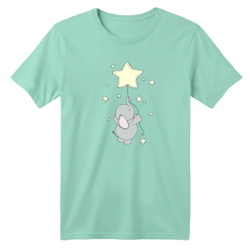 تی شرت آستین کوتاه بچگانه مدل فیل کد ۱۱