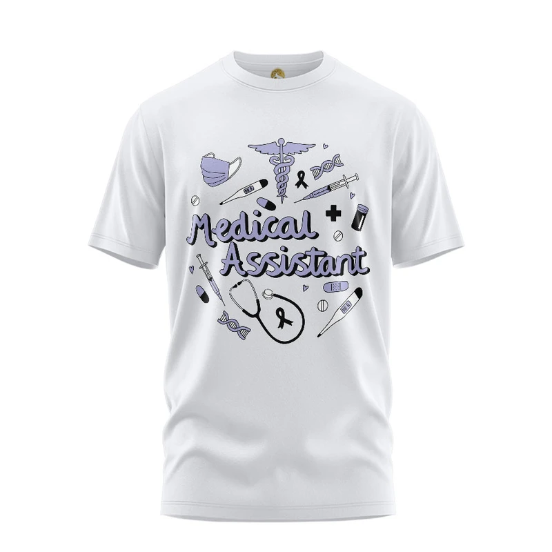 تی شرت آستین کوتاه مردانه هومرو مدل TW269 طرح دستیار پزشک 