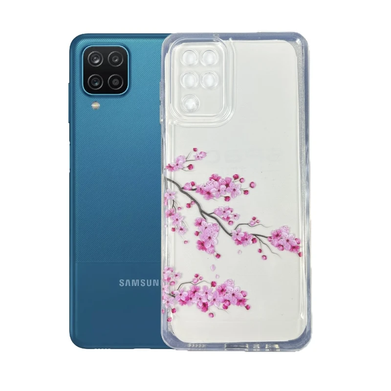 کاور طرح شکوفه گیلاس مناسب برای گوشی موبایل سامسونگ Galaxy A12