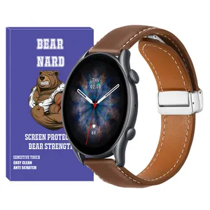Bearnard Mag Leather BR Band for Amazfit Size 20mm GTS / GTS 2e / GTS 2 / GTS 2 Mini / GTS 3 / GTS 4 / GTS 4 Mini / GTR Mini smartwatch