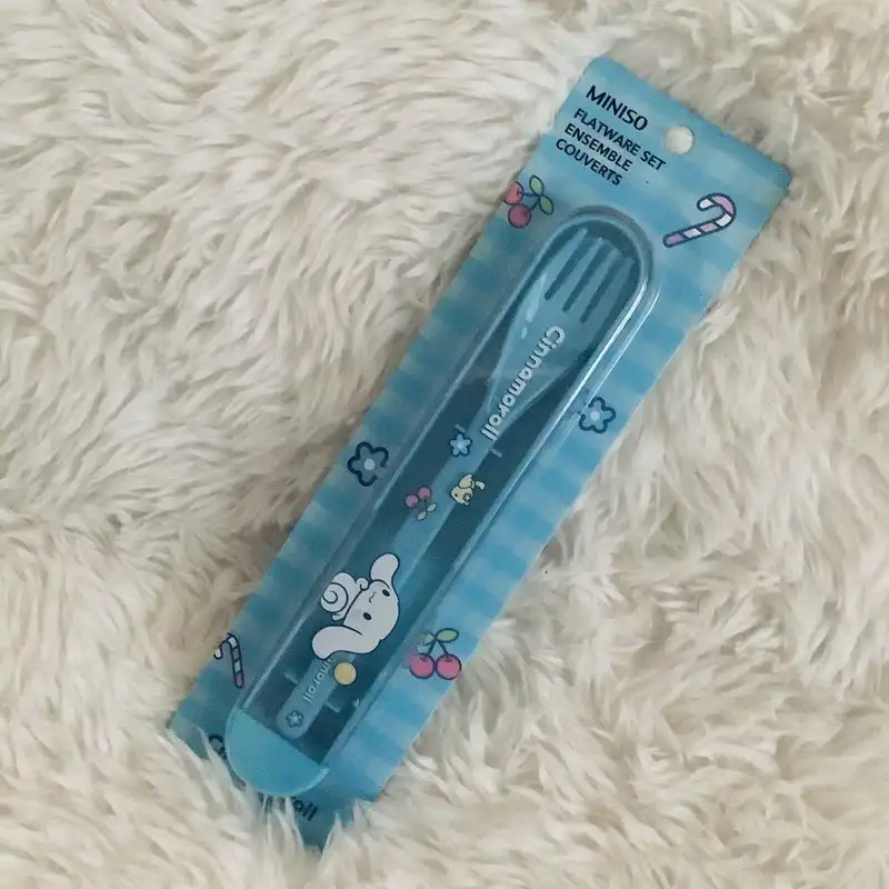 ست قاشق چنگال مینیسو مدل Cinnamoroll مجموعه 2 عددی