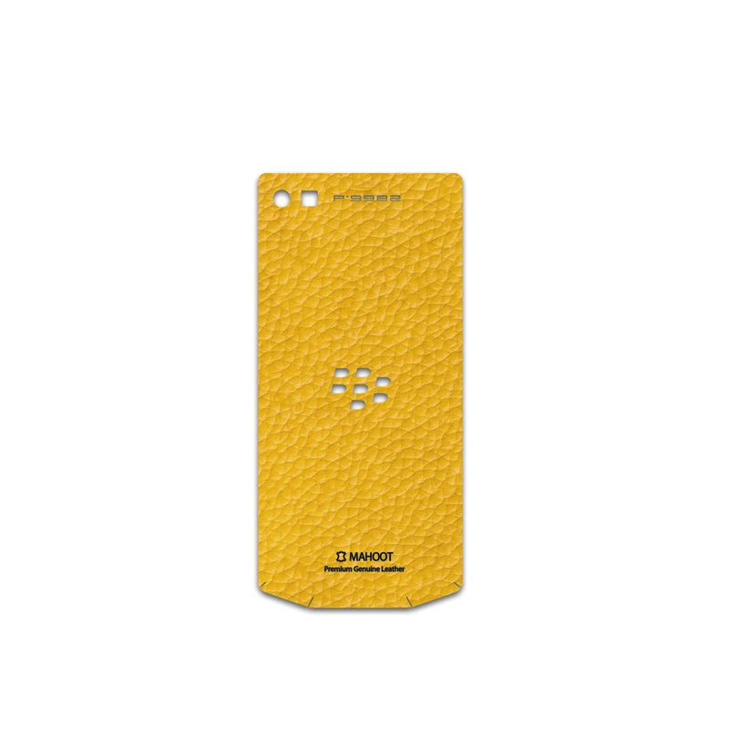 برچسب پوششی ماهوت مدل Mustard-Leather مناسب برای گوشی موبایل بلک بری Porsche Design P9982