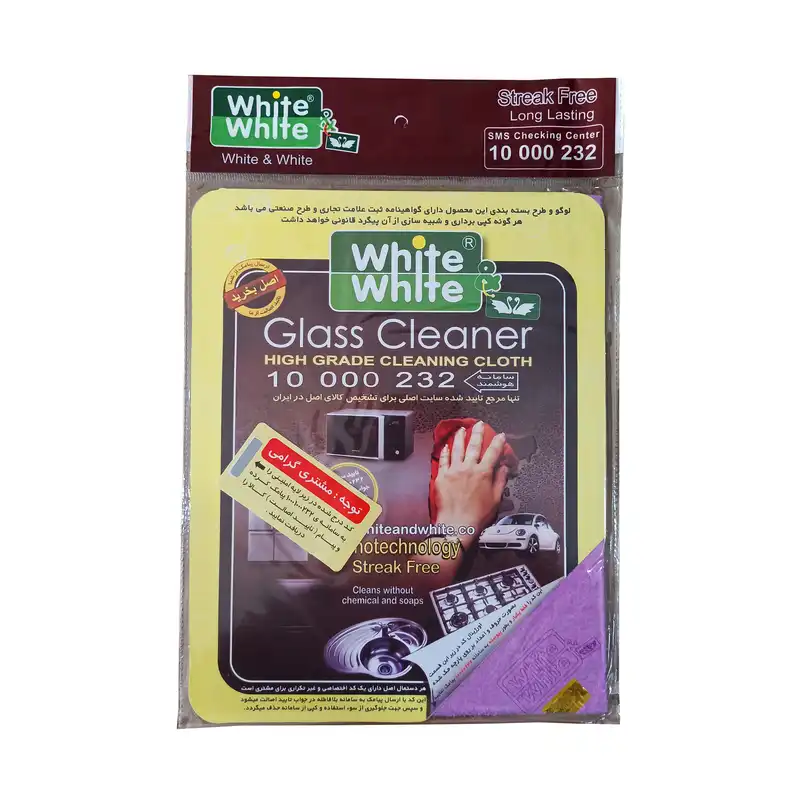 دستمال نظافت شیشه خودرو وایت اند وایت مدل Orginal  بسته 3 عددی