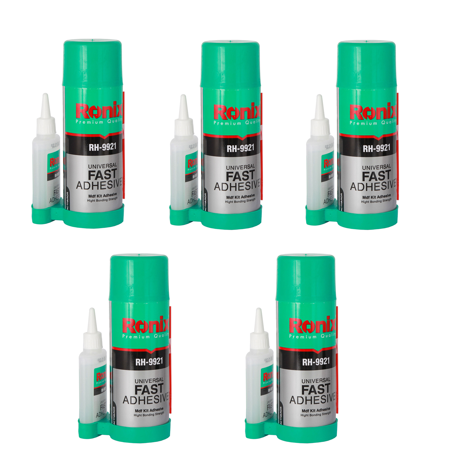 چسب فوری رونیکس مدل RH-9921G حجم 400 میلی لیتر بسته 5 عددی
