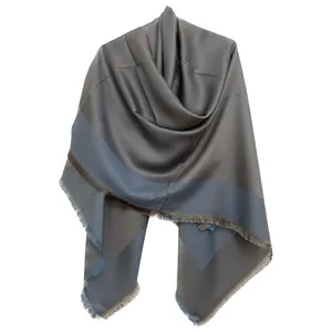 روسری زنانه مدل نخی بامبو قواره بزرگ دو رو