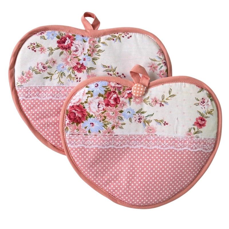 دستگیره مدل قلبی گل رُز کد 19 مجموعه دو عددی