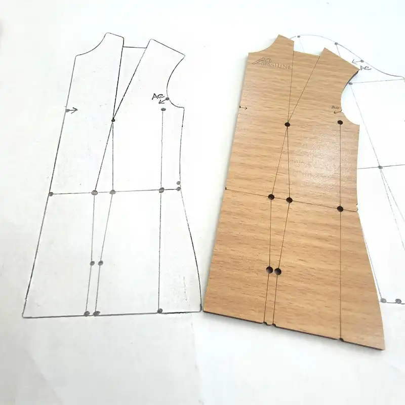 خط کش خیاطی آرشاین مدل SH1.4 مجموعه 3 عددی