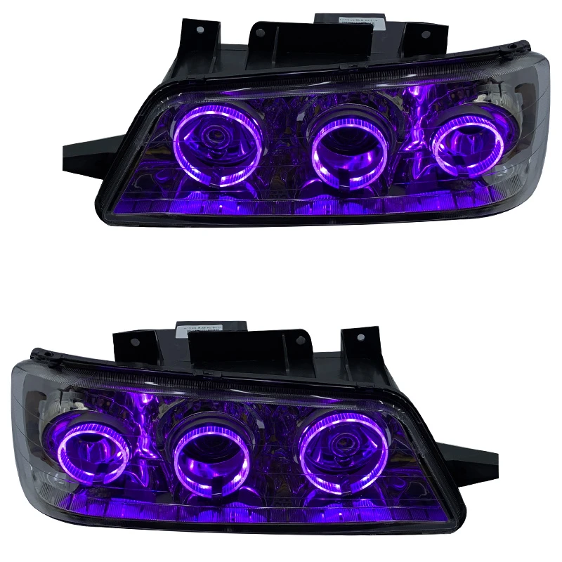 چراغ جلو خودرو گروه پژوهش صنعت مدرن مدل 3D-R3-Purp مناسب برای پژو 405 بسته دو عددی