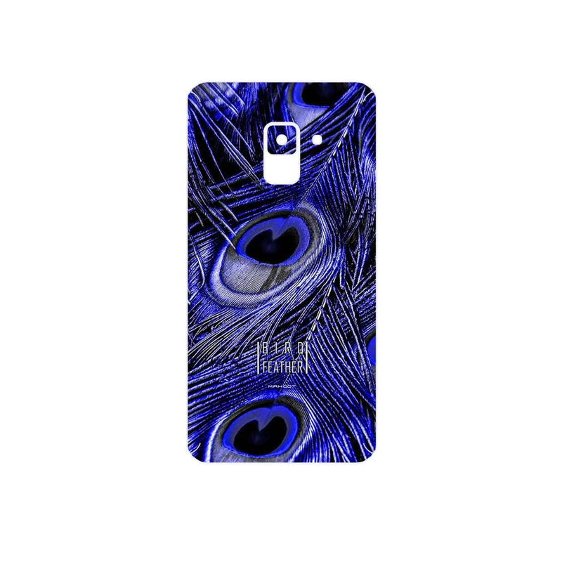 برچسب پوششی ماهوت مدل Purple Feather مناسب برای گوشی موبایل سامسونگ Galaxy A8 2018