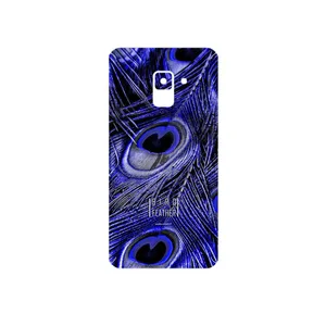 MAHOOT Purple Feather Cover Sticker for Samsung Galaxy A8 2018