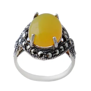 انگشتر نقره زنانه بازرگانی میلادی کد AW_420