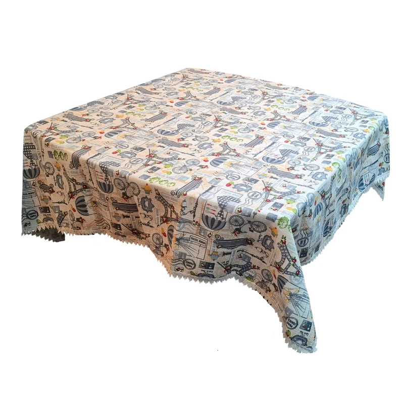 سفره 6 نفره مدل ایفل سایز 140*140 سانتی متر