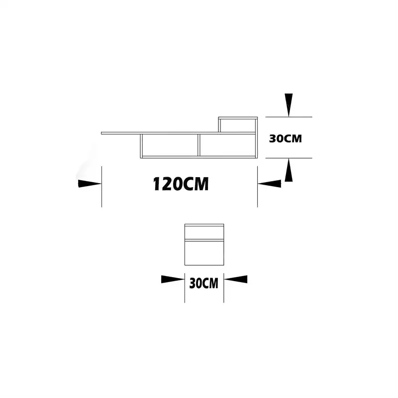 میز تلویزیون دیواری اعیان مدل FH252