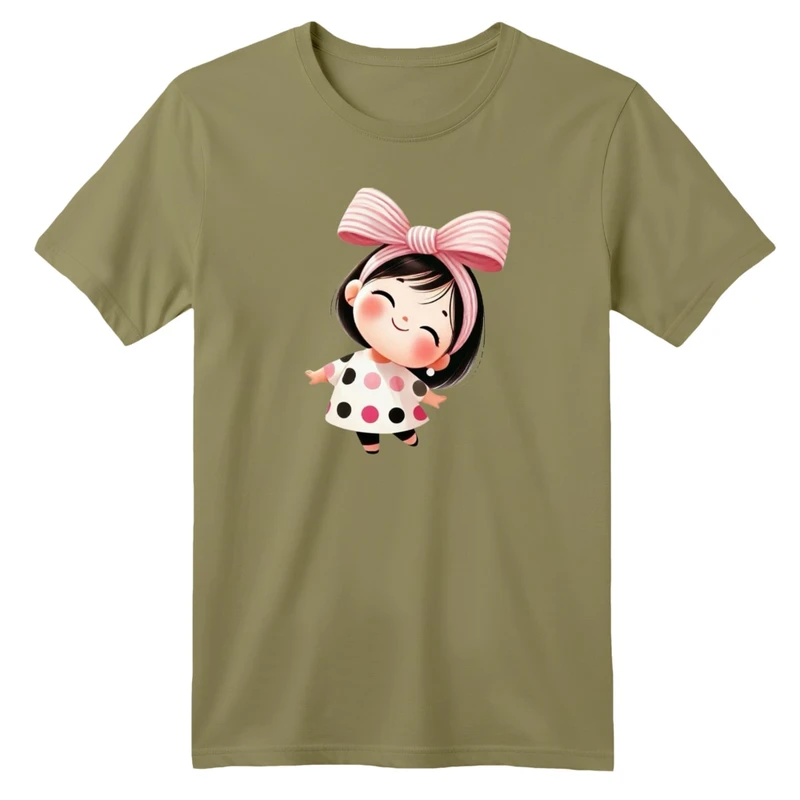 تی شرت آستین کوتاه بچگانه مدل دخترک کد3