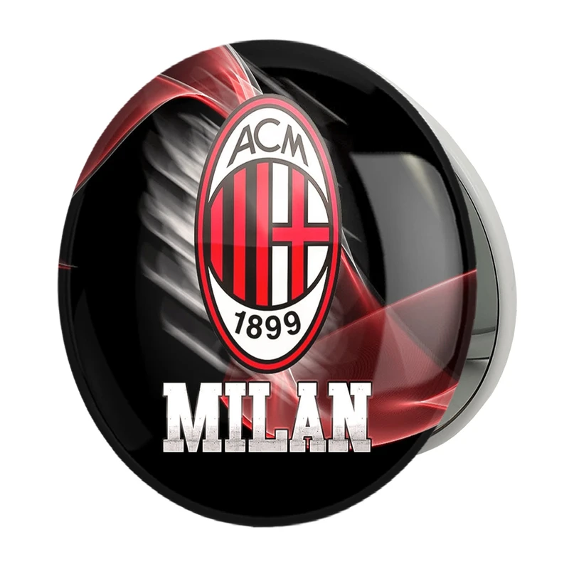 آینه جیبی خندالو طرح باشگاه آث میلان مدل تاشو کد 27255 