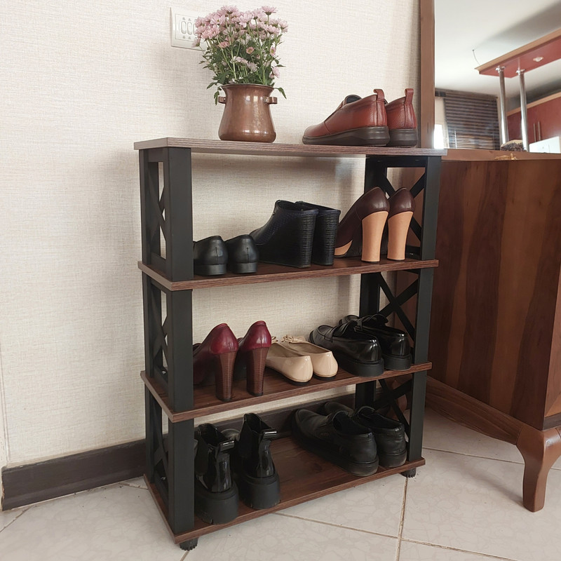 جاکفشی مدل ضربدری چهار طبقه