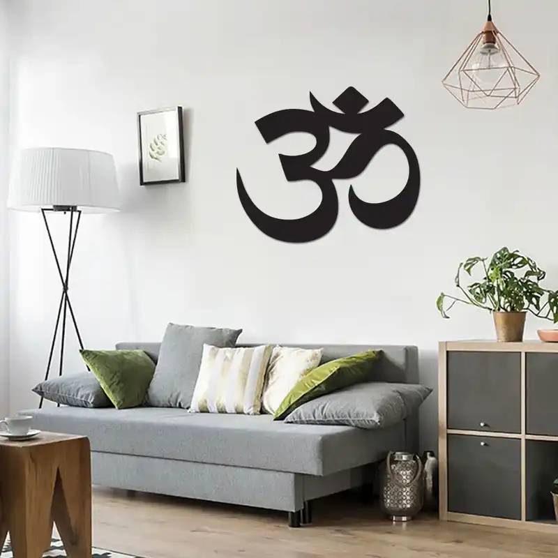 استیکر چوبی طرح om