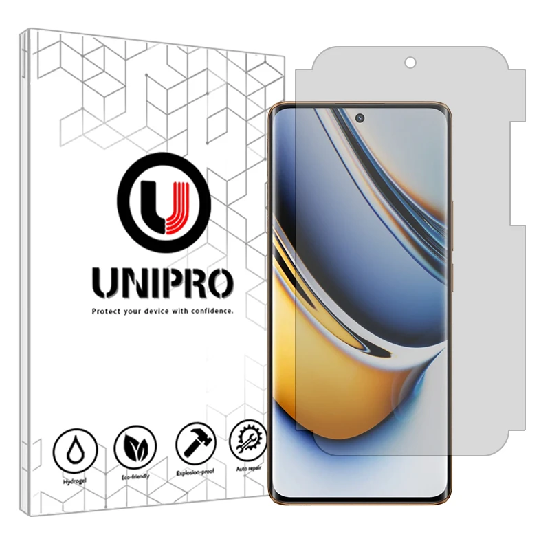 محافظ صفحه نمایش شفاف یونی پرو مدل Resistant مناسب برای گوشی موبایل ریلمی 11 Pro Plus