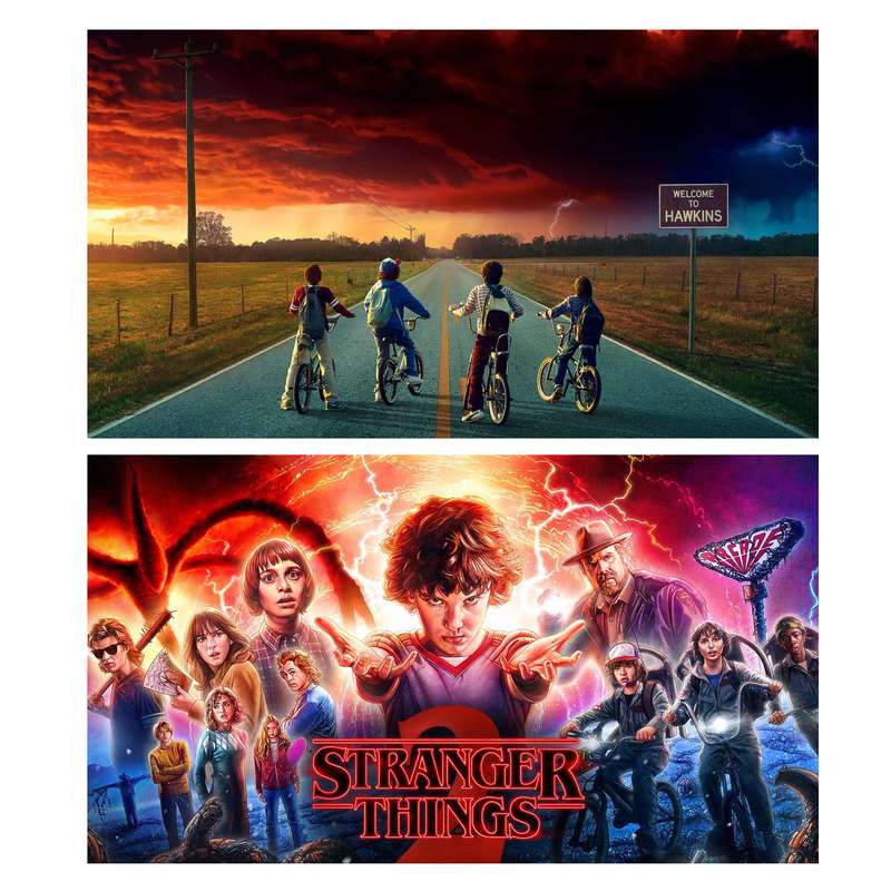 پوستر طرح Stranger Things مجموعه 2 عددی پوستر طرح Stranger Things مجموعه 2 عددی