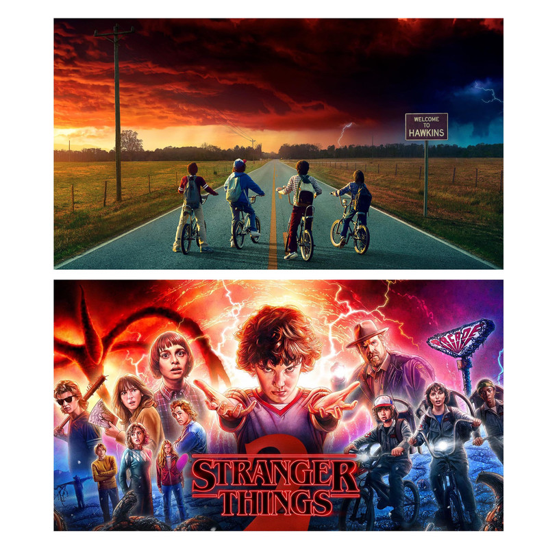 پوستر طرح Stranger Things مجموعه 2 عددی