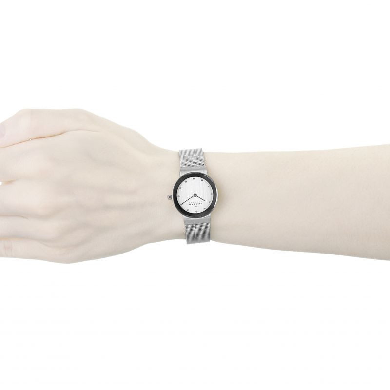 ساعت مچی عقربه ای زنانه اسکاژن دانمارک مدل ۳۵۸SSSD