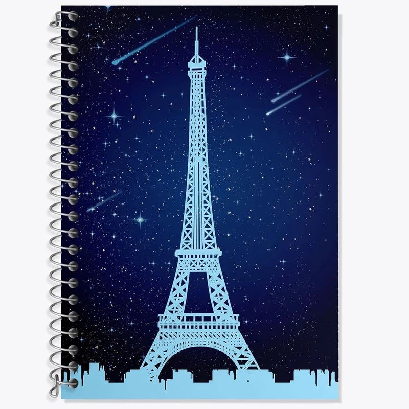 دفتر لغت 50 برگ خندالو مدل برج ایفل کد 20741