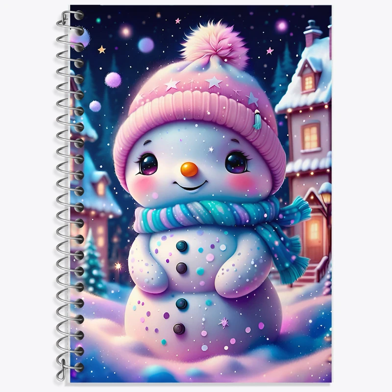 دفتر لغت 50 برگ خندالو طرح آدم برفی بامزه کد F8406