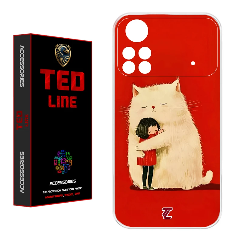 کاور تدلاین طرح گربه کد 1170 مناسب برای گوشی موبایل شیائومی Poco X4 Pro