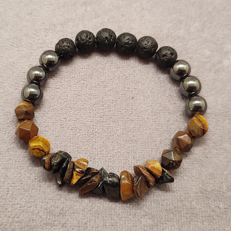 دستبند مردانه مدل سنگی کشی