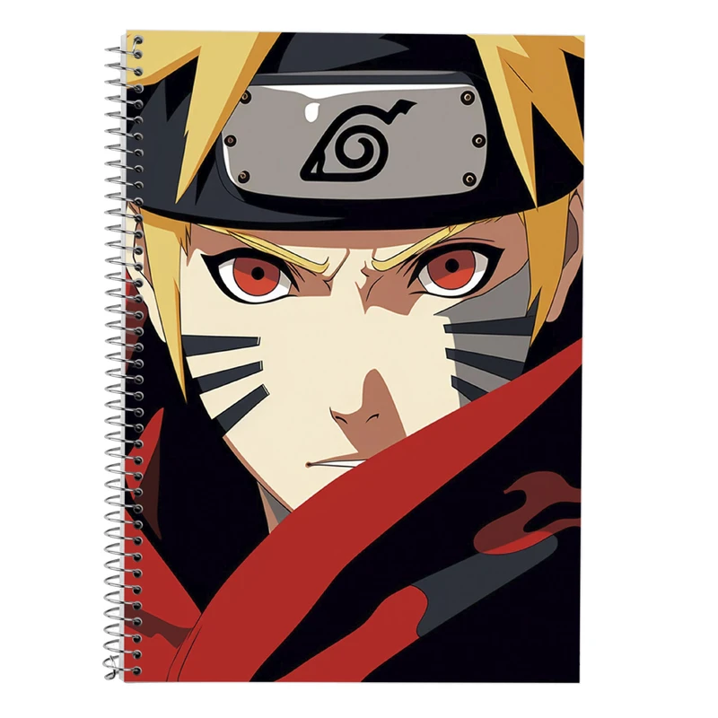 دفتر زبان 50 برگ مدوپد مدل دوخط طرح Naroto کد DF11107