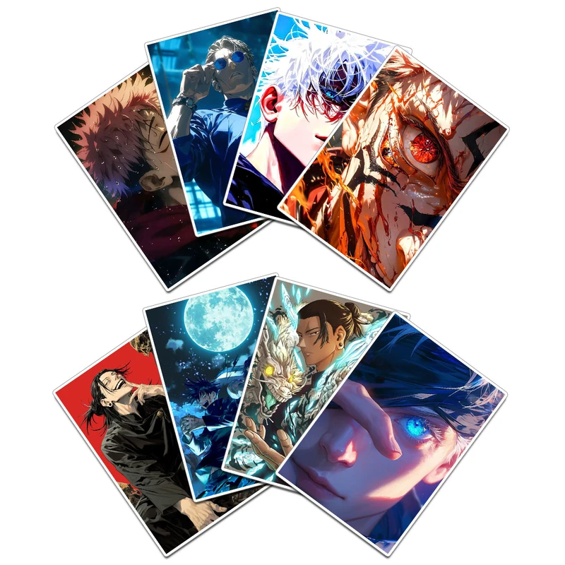 استیکر و برچسب گوفی مدل گوجو سوکونا انیمه جوجوتسو کایسن Gojo Jujutsu Kaisen Anime کد K02 مجموعه 8 عددی