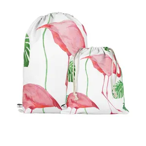 کوله پشتی ورزشی مدوپد طرح برگ و فلامینگو مدل PAT00042 بسته 2 عددی