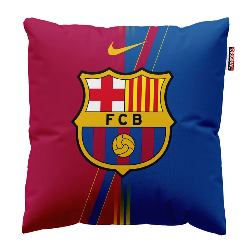  کوسن پاد آفرین طرح باشگاه بارسلونا کد 2278 سایز 30*30 سانتی متر