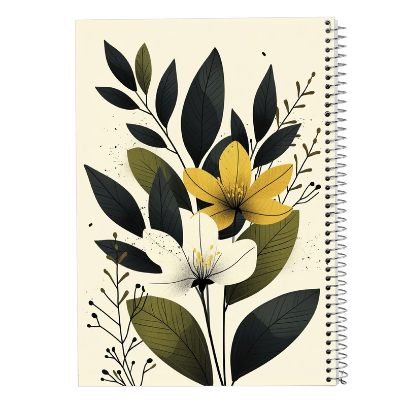 دفتر نت موسیقی 50 برگ مدوپد مدل گل کد DF13966