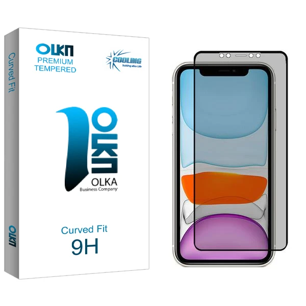 محافظ صفحه نمایش حریم شخصی کولینگ مدل Olka مناسب برای گوشی موبایل اپل iPhone XR
