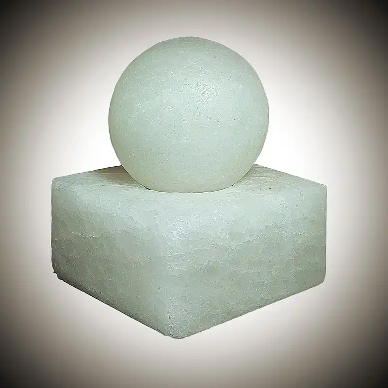 آباژور سنگ نمک مدل گوی و مکعب کوچک کد 410