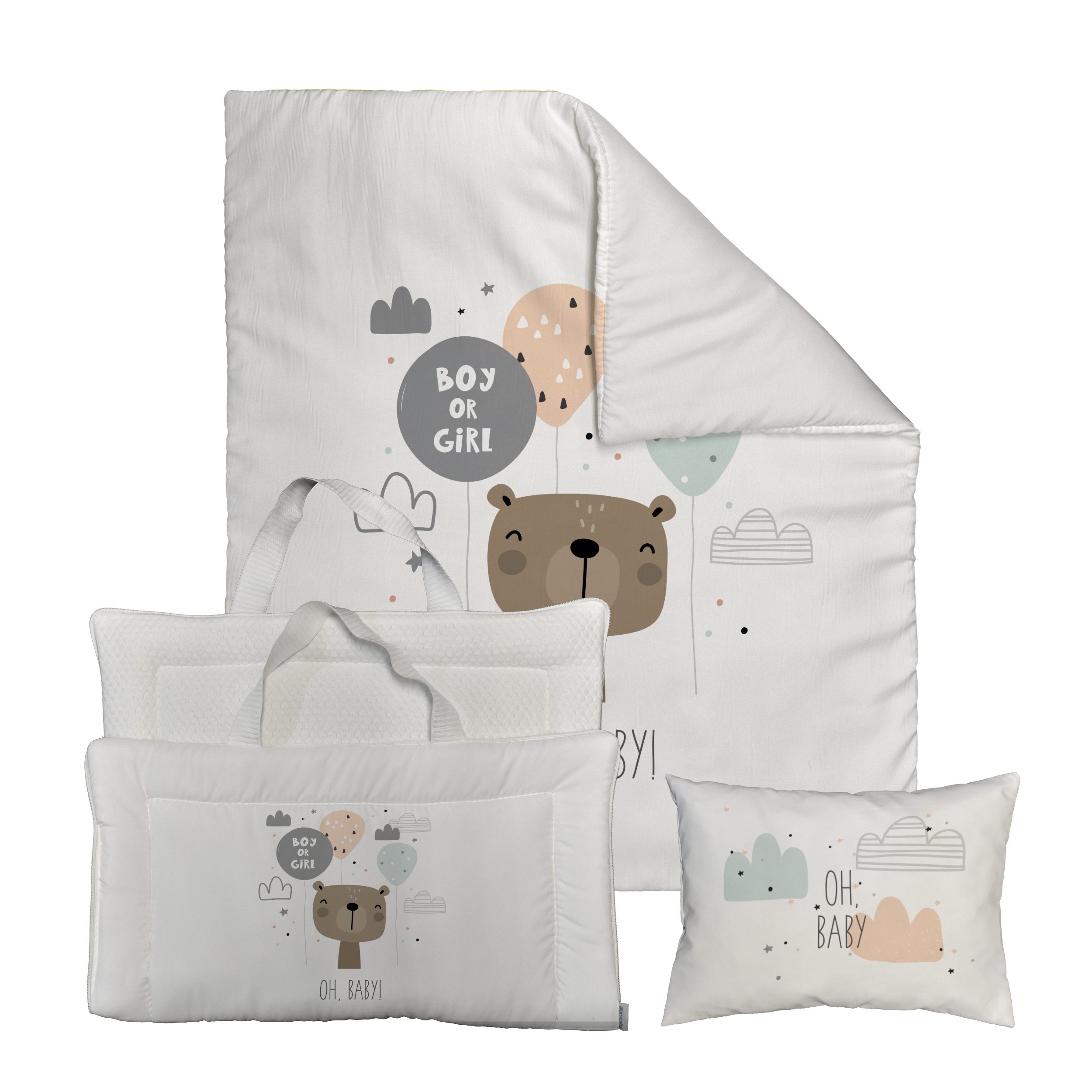 سرویس خواب 3 تکه کودک مامزکیوتی مدل خرس کارتنی MO-07