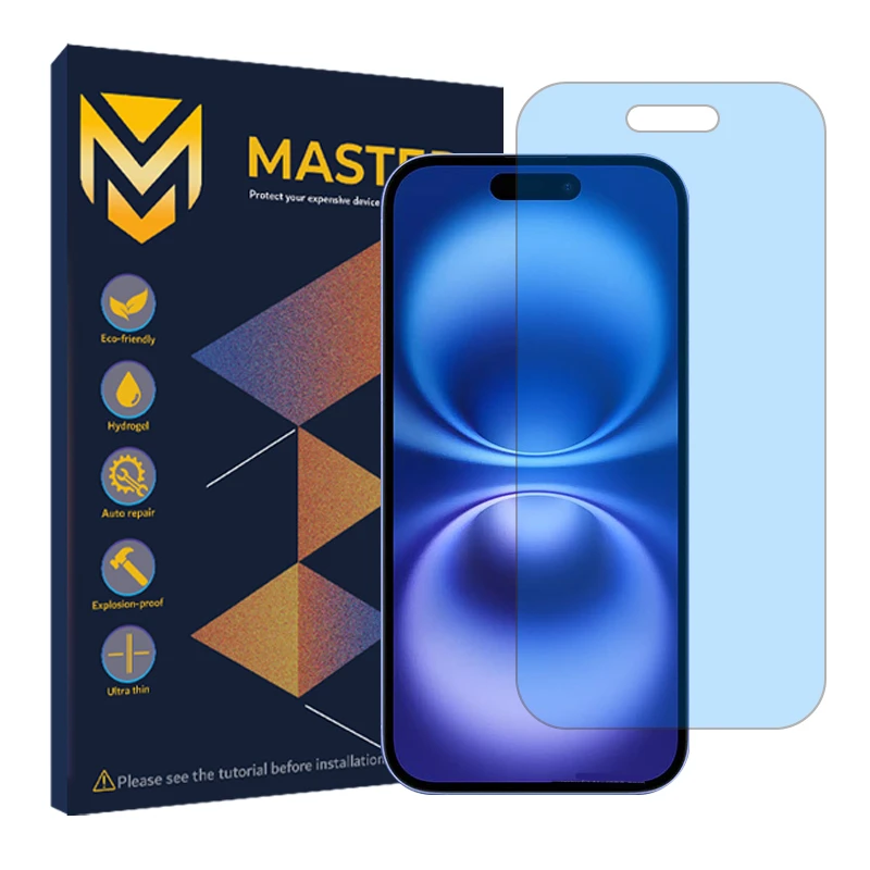 محافظ صفحه نمایش آنتی بلو مستر مدل Resistant مناسب برای گوشی موبایل اپل iPhone 16 