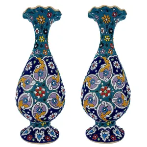 گلدان میناکاری کد ZMN-88-203 بسته 2 عددی