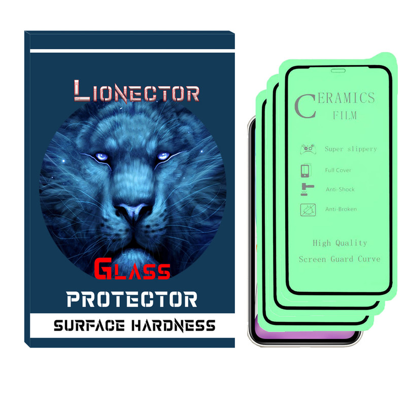 محافظ صفحه نمایش سرامیکی لایونکتور مدل LICR-03 مناسب برای گوشی موبایل اپل IPHONE 11 PRO بسته سه عددی