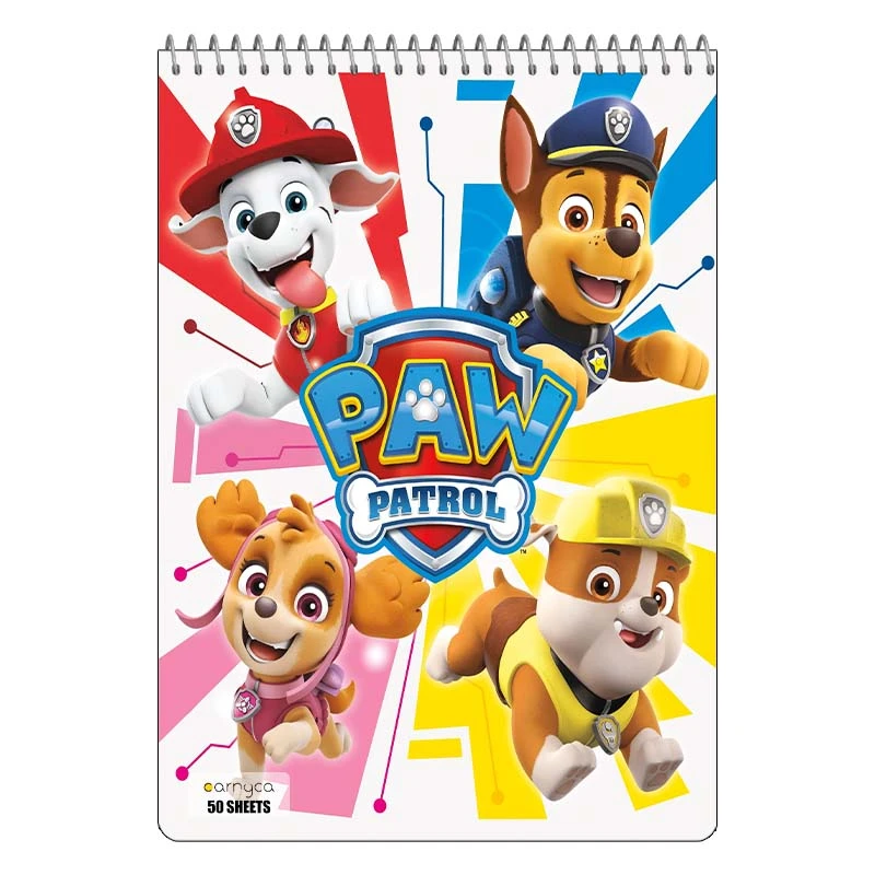 دفتر نقاشی 50 برگ سیمی کارنیکا طرح سگ های نگهبان paw patrol کد 82991