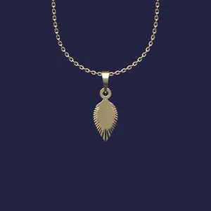 گردنبند طلا 18 عیار زنانه مدوپد مدل هندسی کد Z2-1-1188