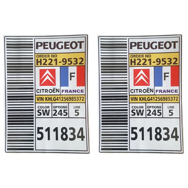 برچسب بدنه خودرو آراکس یدک مدل AY-2359 بسته 2 عددی