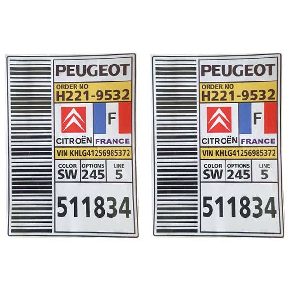 برچسب بدنه خودرو آراکس یدک مدل AY-2359 بسته 2 عددی